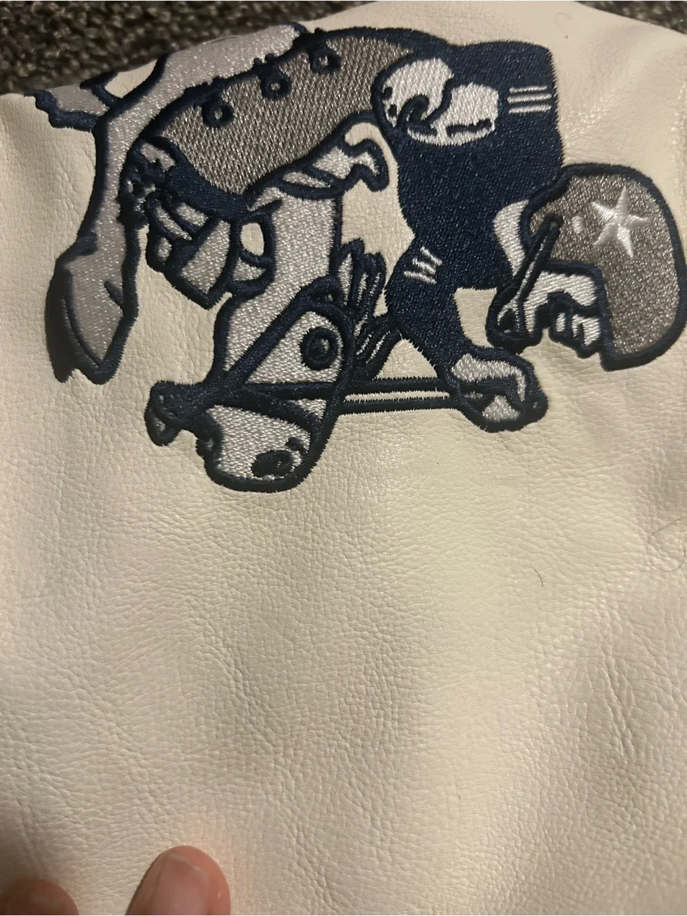 Dallas Cowboys Men’s Navy and White Varsity Jacket